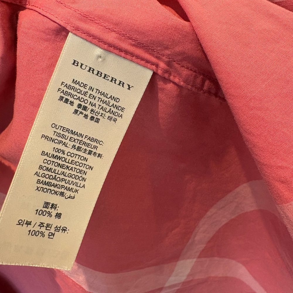 Burberry Classic Check Button-Down Shirt | Like New | Size S - Picture 6 of 9